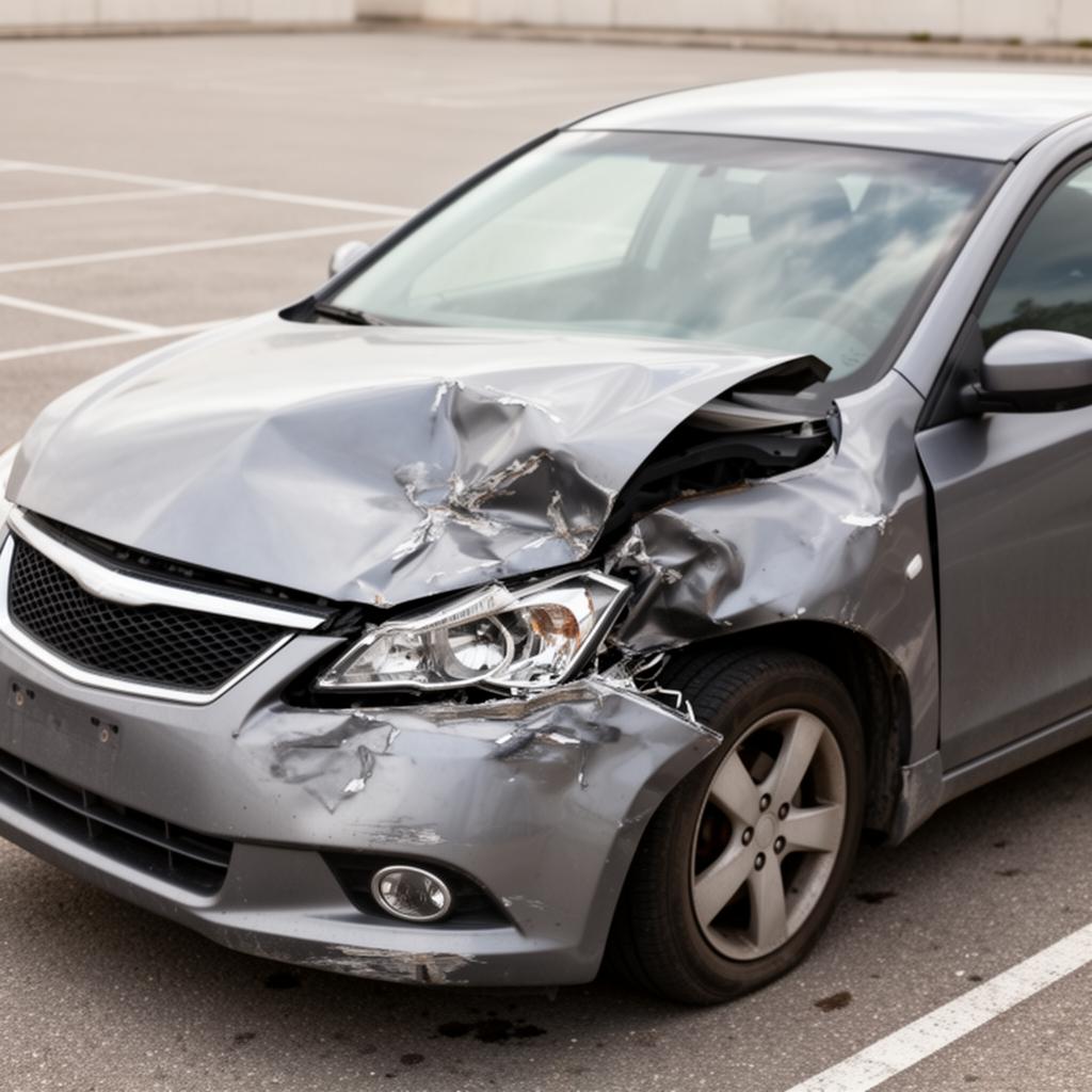 Medical provider evaluating a patient after an auto accident
